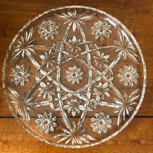 Vintage 1960s Anchor Hocking Large EAPC Prescut 13 1/2” Inches Serving Platter
